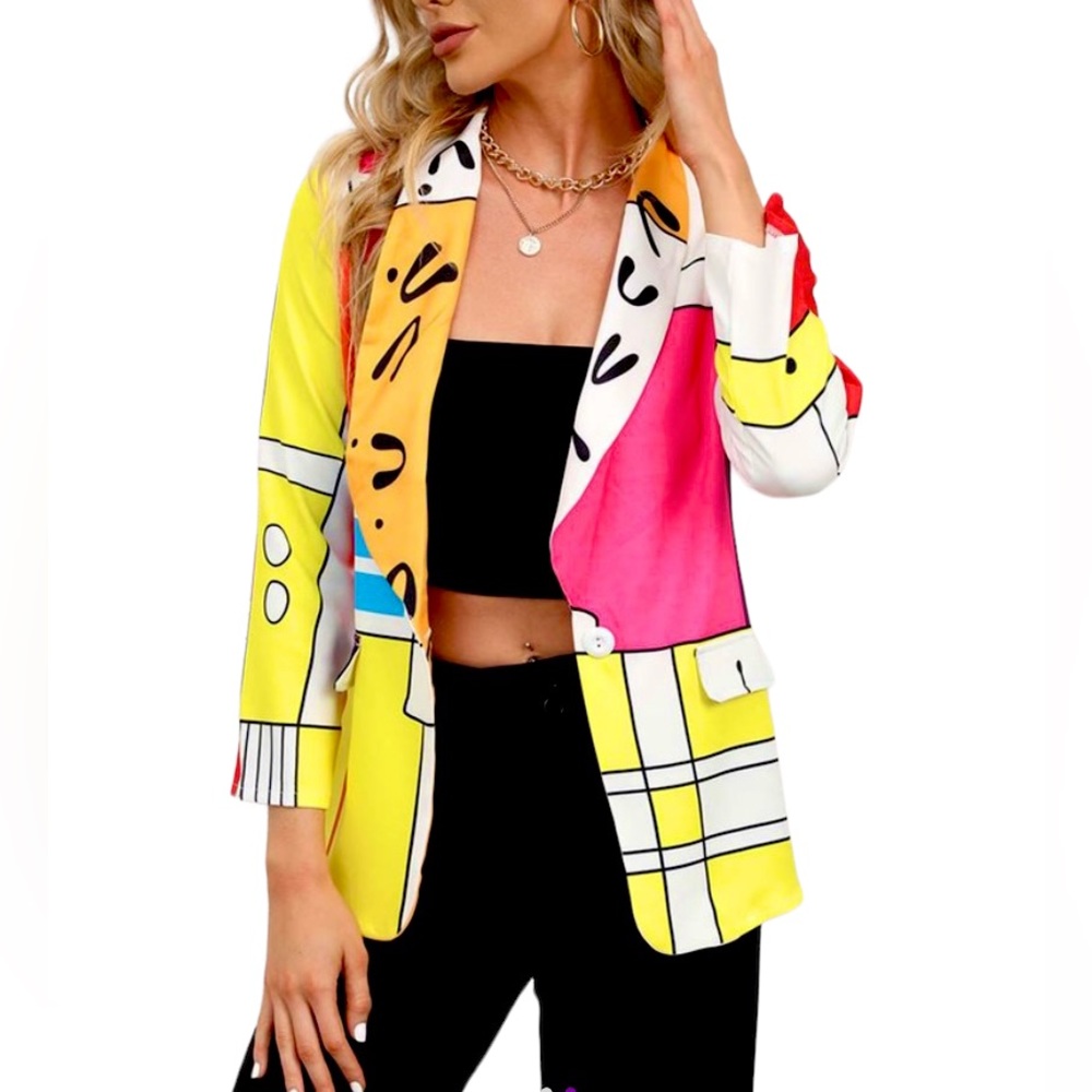 Suvimuga Abstract Blazer